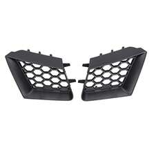 Srum Rejilla Superior para Parachoques Delantero, 2 Piezas de Repuesto para Panel de Delantero Negro Brillante para Seat Ibiza Cordoba 6L 2002‑2009, Srum, VEHICLE_GRILLE, Acrilonitrilo Butadieno Estir - A - Ver 6