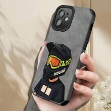 Cool Motocross Rider Helmet Cartoon Phone Case For IPhone 17/16/15/14/13/12/11/XS/XR/X/PLUS/PRO/PROMAX, Stylish Protection - 混色 1 - 查看 3