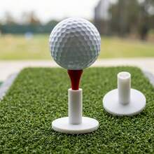 White Durable Golf Rubber Tee, High-Elasticity Silicone And Ox Tendon Material Anti-Slip Training Support For Golf Practice And Backyard Training - White - View 4