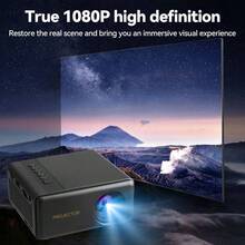 Portable Projector, USB Connection, Native 720p, Supports 1080P, Equipped With Remote Control, Suitable For Smartphones, Tablets, Laptops And LCD Screens - Black - View 5