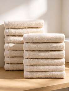 25*25 Coral Fleece Solid Color Thin Small Square Towels, Available In Khaki, Pink, Blue And Other Colors, Suitable For Hotel, Kitchen, Highly Absorbent; Homestay Small Towels, Hand Towels, Multi-Purpose Face Towels For Home Use, 5pcs/10pcs/1pc Pack - Multicolor - View 7