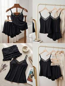 Women Pajama Sets - Negro D - View 6