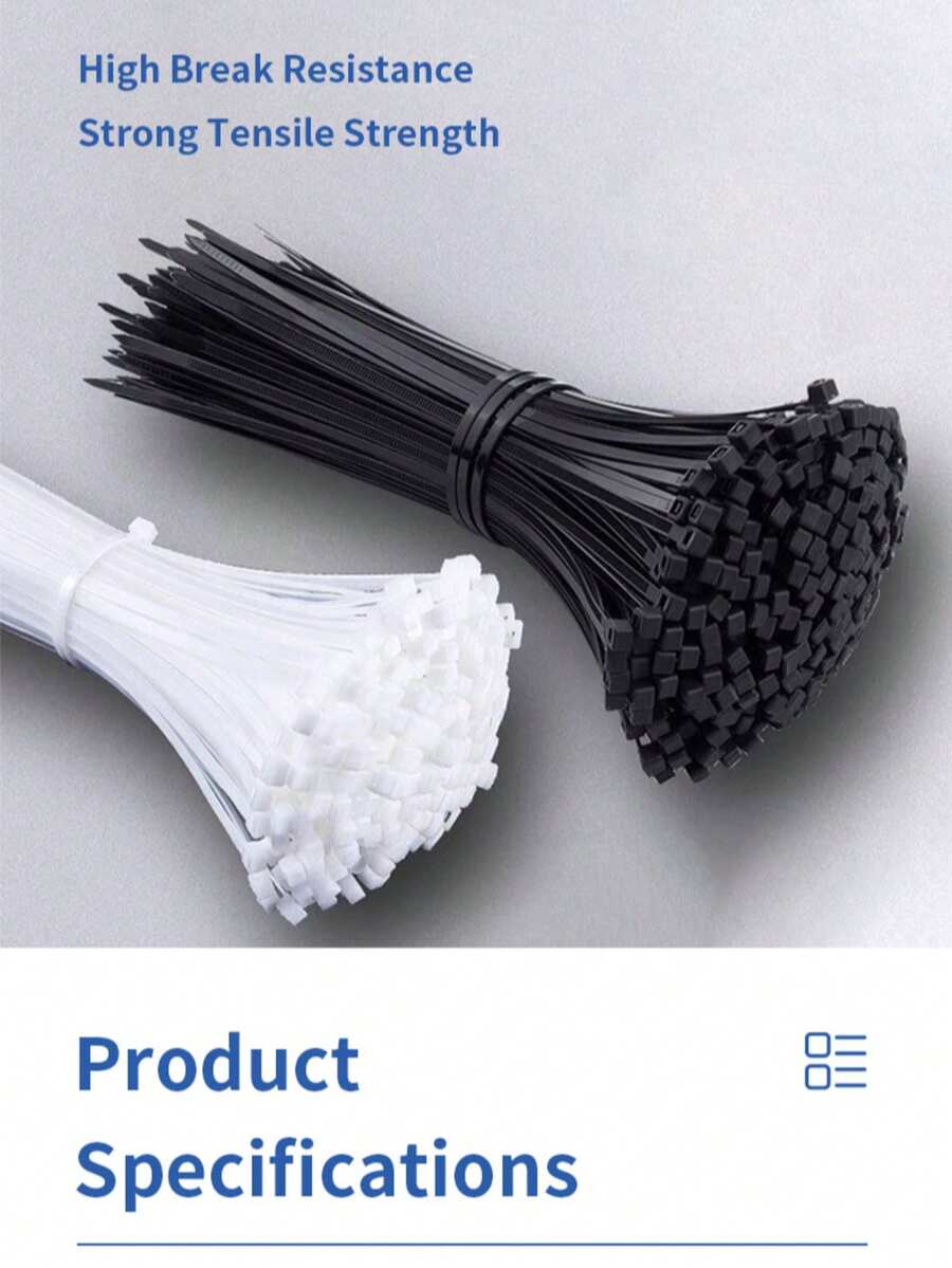 Nylon Cable Tie, Self-Locking Zip Tie, Multiple Sizes Available