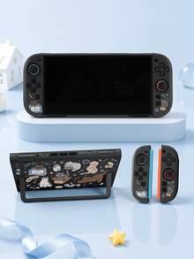 Jemdura, Compatible With Switch 2nd Generation Protective Case (2025), 1pc Cat Line Drawing Switch Game Console Accessory Protective Shell, Compatible With Switch 2 Model, Expandable Kickstand Hard Shell, Best Gift Compatible With Switch Players. - View 9
