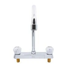 8" Kitchen Faucet With Acrylic Handles, Primo Essential, IUSA - Silver - View 4