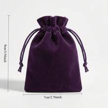 1/5/10pcs Jewelry Storage Bag Set, Drawstring Small Pouches, Suitable For Rings, Necklaces, Bracelets, Wedding Party Favor Bags, Holiday Gift Packaging Supplies - Multicolor - View 6