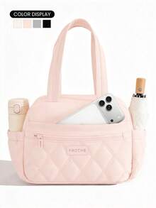 1pc Large Capacity Multi-Layer Insulated Lunch Bag, Suitable For Office Workers To Carry Meals And Outdoor Picnics, Kitchen And Camping Essential, Best Choice For Back To School Season - Multicolor - View 2