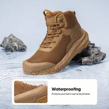 Men Military & Tactical Boots - Camel - View 5