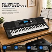 Teclado Musical Roland Ex20a Arranjador 61 Teclas Sensiveis - Preto - Visão 6