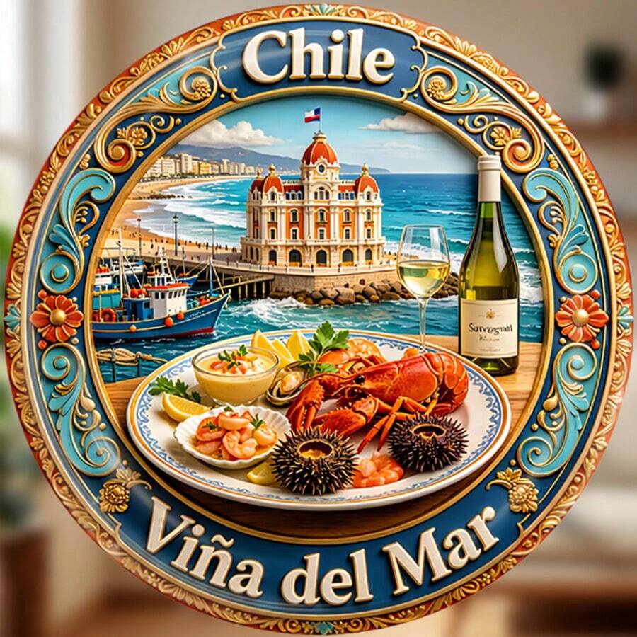 A Coastal Feast Of Lobster Sea Urchin And White Wine By The Rolling Pacific Magnet Where The Ocean's Bounty Meets A Table Of Quiet Splendor Keepsake For All Metal Surfaces Throughout The Home - A - View 1