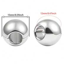 1pc 00g Ball Design Ear Weights For Stretched Ears 10mm Stainless Steel Ear Hanger Expander Body Piercing Jewelry - Ball - View 3
