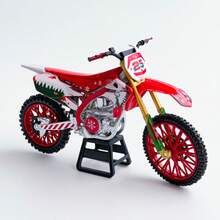 Motorcycle Off-Road Model, Christmas Theme, Die-Cast Alloy Metal Motorcycle, Suitable For Collection Display And Christmas Gift - Multicolor - View 5