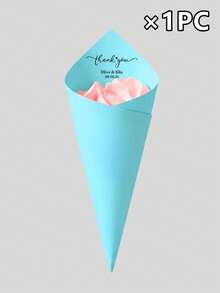 Customizable Text Petal Paper Cones, Suitable For Wedding Favors, Bridal Showers, Birthday Confetti, Christmas, And Halloween Party Decorations. - Multicolor - View 26