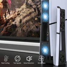 Game Console Cooling Fan For Slim Disc & Digital Edition, USB 3.0 Port, 2-Speed Adjustable Cooler - View 7