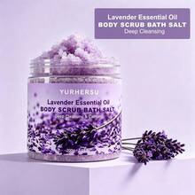 Lavender Essential Oil Exfoliating Bath Salts, Gentle Exfoliation, Lavender Scent Soothing, Soft And Fragrant Skin After Bath, 200g - Lavender Bath Salts - View 4