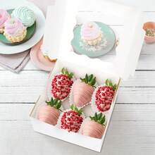 5/10pcs 6*6*3 Inch Fit 4 Inch Cake Transparent Window Paper Pastry Cake Packaging Box Minimalist Versatile Square Birthday Wedding Holiday Party Best Friend Tea Break Home Baking Store Pastry Takeout Gift Box - View 1