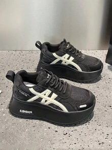 Women Wedge Sneakers - Black - View 3