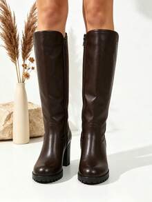 TULIPANO Women Knee-High Boots - Brown - View 4