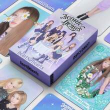 55pcs H2H Daily Single ICONICHEART K-POP Celebrity LOMO Collectible Cards, Suitable For Decorating Photo Albums Or Room Photo Walls, Holiday Gifts, Celebrity Holographic Cards, Party Supplies, Celebrity Card Collection, Halloween And Christmas Gifts, Boxed High-Definition Celebrity Photo Cards, Collectibles, Small Gifts, Katseye Light Stick, Straykid, Photocard, K Pop, Katseye Photo Card - Multicolor - View 2