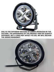 GLANBERT 2 đèn LED tròn laser 4 inch 40W off-road chiếu điểm và chiếu rộng với vòng halo RGB, 7 màu đơn sắc, 15+ chế độ nhấp nháy, kèm bộ dây điện và công tắc - Đèn nền RGB bảy màu - Xem 11