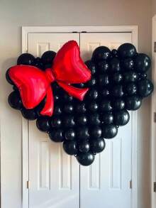 100/50/30Pcs Matte Black Balloons, Premium Latex Party Decor For Wedding Birthday Arch - Multicolor - View 3