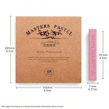 Portable Soft Pastel Art Set, 12/24/48 Colors High-Quality Pastel Sticks, Vibrant & Smooth Hues For Outdoor Sketching And On-The-Go Art Creation - Color Powder Stick Set - View 4