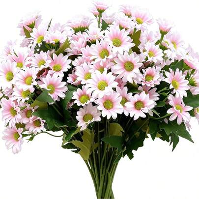 3/6pcs Macaron Mixed Color Artificial Gerbera Daisy Bouquet, Fresh Cosmos Artificial Flowers, Living Room Balcony Vase Arrangement Decor, Outdoor Garden Flower Box Landscaping, Picnic Wedding, DIY Floral Artificial Plants