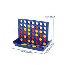 A 3D Portable Four-In-A-Row, Tic-Tac-Toe Desktop Game, Board Game, Multiplayer Game, Suitable For Multiple Players, Can Be Given As A Gift - Multicolor - View 12