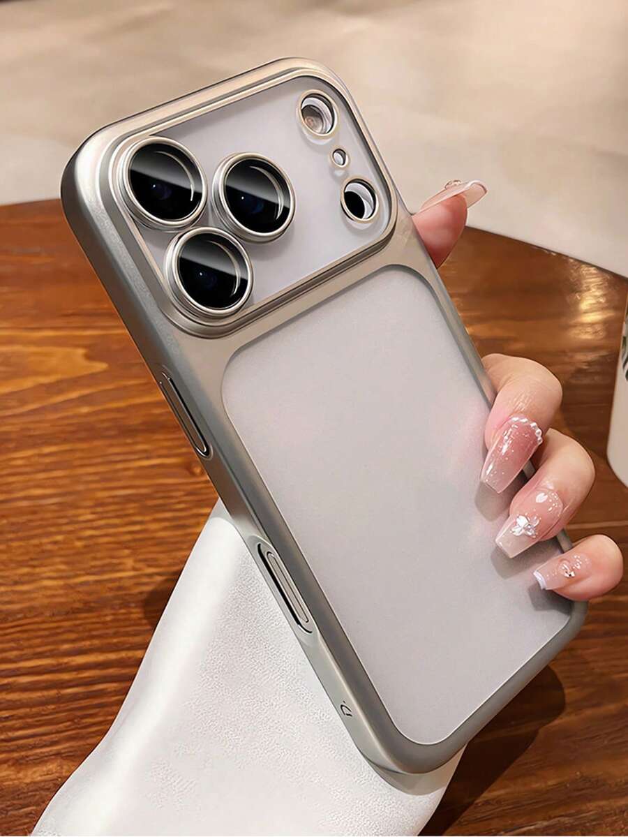 Minimalist New Matte Electroplated Camera Lens Protector Case, Compatible With IPhone 18 Pro Max, 18 Pro, 17 Pro Max And 17 Pro, Semi-Transparent Back Cover