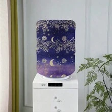 Water Dispenser Barrel Cover For 5 Gallon Water Bottlem, Moon Flowersprinted Durable Fabric Water Cooler Covers, Elastic Fabric Bucket Decor Protector Cover - Multicolor - View 13