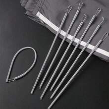 5pcs Spring-Loaded Flexible Drawstring Replacement Tool | 2-In-1 Elastic Band Threader, Suitable For Pants, Sweatshirts And Skirts | Home Essential Set, Includes Threader, No-Sew DIY Helper | Perfect Christmas Gift For Women (Steel Spring, Bendable Guide Head), Available In 5pcs Or 1pc Set - 2026 Model - View 6