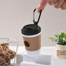 Coffee Scented Poop Bags + Coffee Cup Set, Portable Hanging Coffee Cup Pet Poop Bag Dispenser, Outdoor Dog Poop Bag Dispenser Box - Multicolor - View 6
