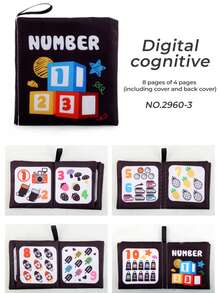 Infant Cloth Books And Toys,Early Education And Intelligence Learning Cloth Books,Early Education And Enlightenment Cognitive Cloth Books For Learning - Multicolor - View 8