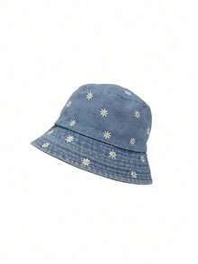 Letter Label Frayed Brim Bucket Hat, Fashionable Versatile Lightweight Bucket Hat - Multicolor - View 16