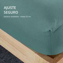 POLIGONO Sheet Sets With Pillowcases - Teal Blue - View 4