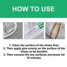 Strong Shoe Repair Glue, Fast-Drying Soft Waterproof Powerful Shoe Glue For Sneakers And Leather Shoes, Shoe Repair Glue - A - View 6