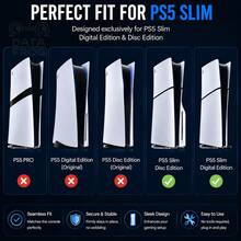 DATA FROG Cooling Fan Compatible With PS5 Slim, RGB Quiet Cooler With 3-Level Adjustable Speeds & USB 3.0 Pass-Through Port - View 6