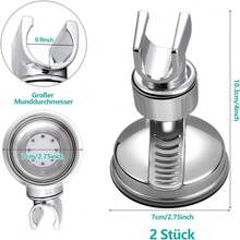 2-Pack Suction Cup Shower Head Holders, Universal, Removable And Drill-Free, Suitable For Hotel And Bathroom - 2pcs - View 2