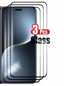 3片裝 3D 曲面鋼化玻璃螢幕保護貼，適用 X300 Pro/X300/V70// Lite/V50/V50 Lite/X200 Pro、Honor Magic 7 Lite/Magic 7 Pro/Magic 8 Pro/HONOR 400 Pro/HONOR 200/HONOR 200 Pro，高清全螢幕、防刮耐磨、簡易安裝 - 無色 - 查看 24