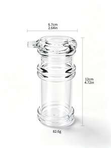 1pc Plastic Transparent Seasoning Bottle, Acrylic Sauce & Vinegar Dispenser For Kitchen, Restaurant, Home Storage - Multicolor - View 2