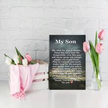 Special Birthday Card For Son (With Envelope) - Birthday, Holiday, Christmas, New Year - Parents' Heartfelt Message: "My Only Wish Is Your Peace", Humorous Birthday Card For Son DU20 - Sets - View 3