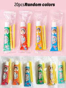 1/5/10/20pcs Random Color Cartoon Bubble Gum, Classic Nostalgic Gift, Small Gift, Cartoon Outdoor Creative Bubble Blower, Bubble Foam Holiday Party Giveaway - Multicolor - View 9