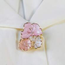 1pc/2pcs Button Cover For Shirt Flowers Cufflinks Vintage Sleeve Button Clip On Button For Dress Wedding Gifts And Party - Gold - View 5
