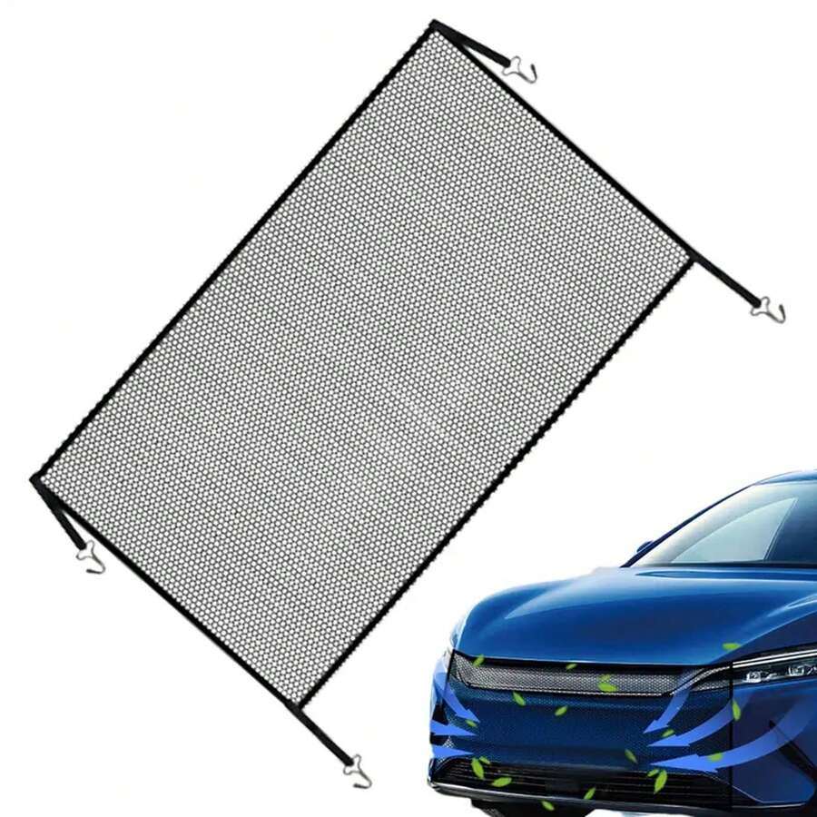 Car Grill Mesh Car Water Tank Net Barrier Rat Resistant Anti Insect Car Condenser Protect Net Bugs Repellant Air Radiator - Black - View 1