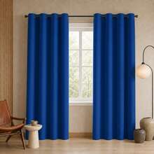 POLIGONO Curtains - Royal Blue - View 1