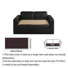 SANMOSPIN 1pc Solid Color Plush Sofa Cover, Quilted Thickened Machine Washable & Hand Washable, Pet-Friendly Non-Slip Protective Sofa Cover, Soft & Comfortable Polyester Material, Suitable For Living Room, Bedroom, Office - Multicolor - View 16