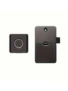 K16 Double Door Smart Fingerprint Cabinet Lock Compact ABS Biometric Drawer Lock One Touch Unlock AAA Battery Powered Easy Install Lock For Home Office File Shoe Cabinet No Batteries Included - View 2
