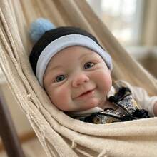 18 Inch Solid Silicone Vivienne Reborn Doll, Handmade Realistic 3D Painted Skin Baby Toy (Anatomically Correct) - Silicone Girl - View 4