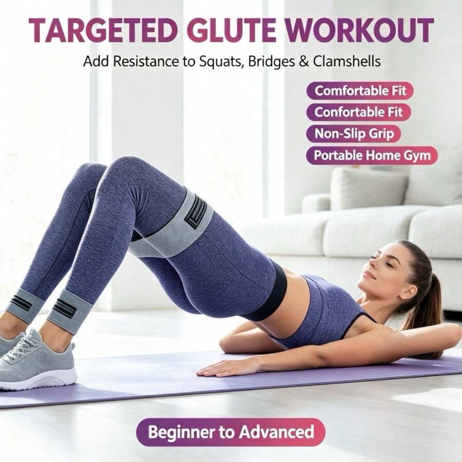 1pc Elastic Resistance Band, Fitness Pull Band, Gym Accessory, Sports Home Workout Resistance Band
