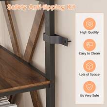 Bookcase - Brown 3-tier - View 2